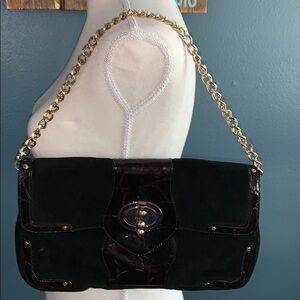 ELAINE TURNER Black Clutch/Shoulder Bag *EXCELLENT*